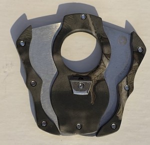 Colibri Stainless Steel Cigar Cutter Double Blade Guillotine Camouflage
