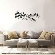 Birds Life in Nature Metal Wall Art Elegant Nature Decor
