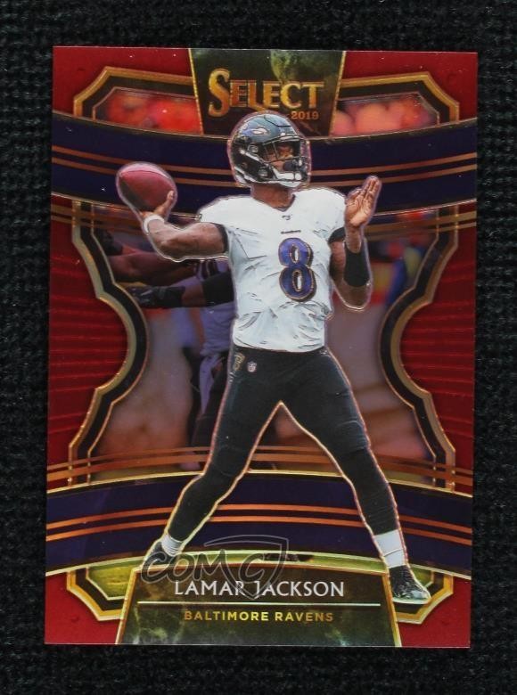 2019 Panini Select Concourse Maroon Prizm 123/149 Lamar Jackson #71 pl8
