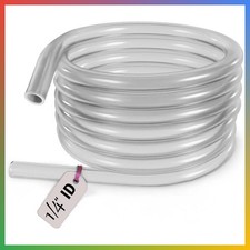 Fuel Line Hose Tube Clear 1/4 Inch ID x 3/8 Inch OD Small Engine ATV Generator