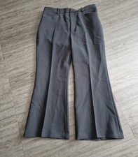ladies black zara boot cut trousers size 10