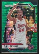 Tamika Catchings 2024 Panini Prizm WNBA Green Pulsar Prizm #40 21/25