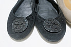 2 Lot Tory Burch Women's Slip-On Ballet Flats Size 7.5 Black/Beige — photo 3