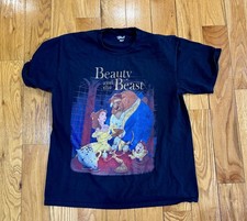Disney Beauty and the Beast Black Adult T-Shirt Disney XL