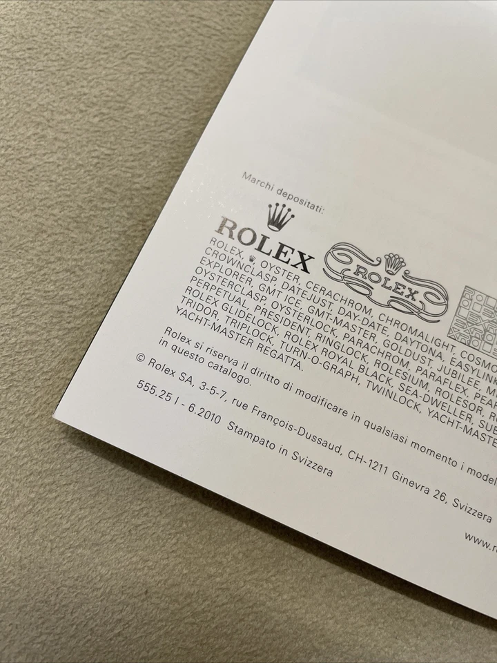 ROLEX DAYTONA BOOKLET 2010 ITALIAN VERSION 116520 116523 116528 116518 116519 - Immagine 3 di 4