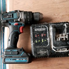 Erbauer EXT  ECDT18-LI-2  18V brushless, battery and charger