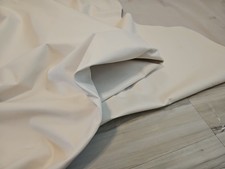 3-4oz IVORY WHITE LEATHER UPHOLSTERY HIDE SHEET,PANEL SOFT PIGMENTED 42 PIGMENT
