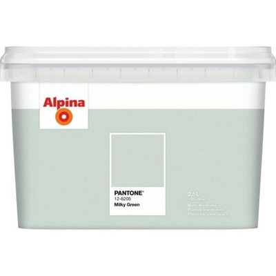 Alpina Pantone Innenfarbe Milky Green 5 L Wandfarbe Grün