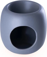 Grey Ceramic Oil Burner - for Aromatherapy - Relaxation - Spa - Aroma 