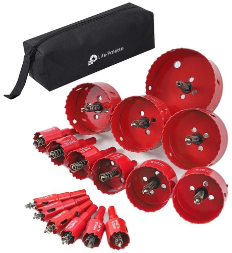 13-Piece Shark Tooth Bi-Metal Hole Saw Set | Cuts Metal, Wood, & More - View #9
