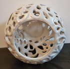 Pearlized White Candle Holder & Potpourri Bird Set Ceramic  — photo 6
