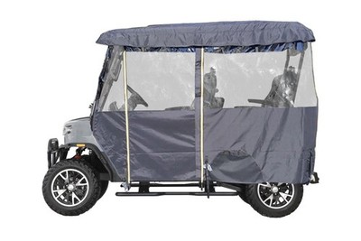 BLACK ENCLOSURE TEKO TROPHY 4 PASSENGER SEAT GOLF CART COVER