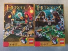 LEGO Heroica 3858 Waldurk & 3859 Nathuz Set Lot Complete w/ Boxes, Manuals