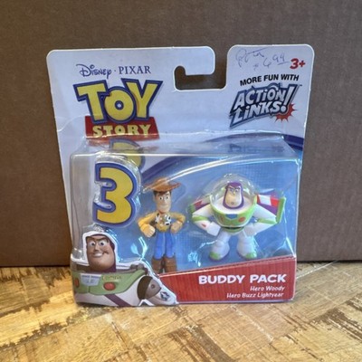Disney Pixar Toy Story 3 Action Links Buddy Pack Hero Buzz Walking Woody New