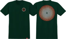 SPITFIRE CLASSIC SWIRL FADE SS TSHIRT SMALL FOREST GRN