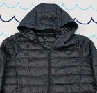 Torrid Ladies Black Hooded Nylon Puffer Jacket Size 00 (L) Wind/Water Resistant