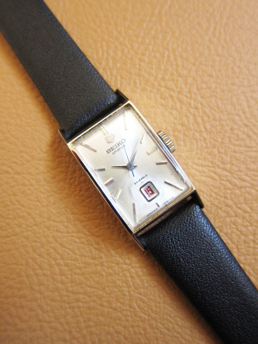 SEIKO Chorus 2118-3201 Palladium Back Mechanical Watch (MADE IN