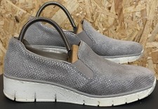 Ladies Rieker Antistress Slip On Court Shoes. Uk6 Eu39. Grey. LOVELY
