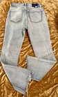 Daze Women's Blue Jeans Size 25W High Rise Distressed Straight Leg — photo 4