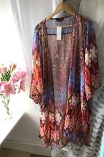 Floaty Open Jacket New BNWT Yours Size 28-30-32 Multicoloured