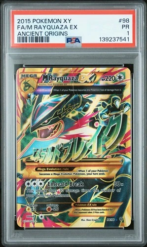 Pokemon Ancient Origins M Rayquaza EX 98/98 Ultra Rare PSA 1 (POP 131)