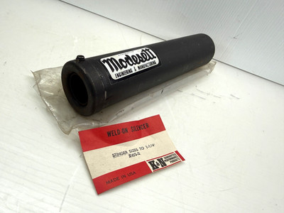NOS Vintage Modesett Engineering Weld-On Silencer #WS-2 K&N 2-Stroke Exhaust 70s