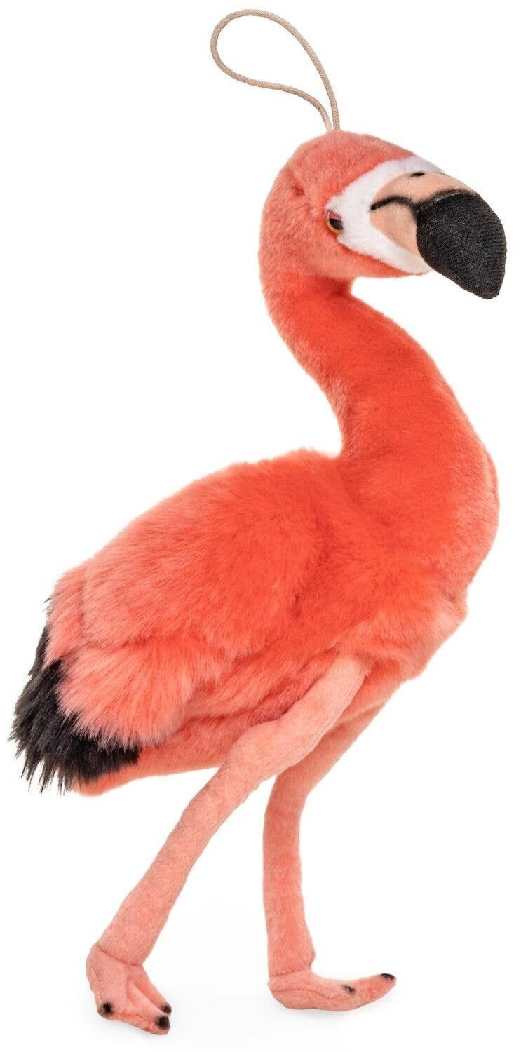 Uni Toys - Pink flamingo - with loop - cuddly/plush toy