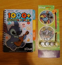 NEW Disney Stitch 1000 Sticker Book w/ Collector Pages AND 2 Paint Sun Catchers