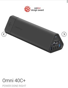 OmniCharge Omni 40C+ 38400mAh 142Wh Laptop Power Bank 100W USB-C HDMI used