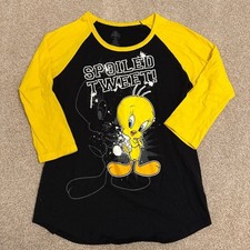 Looney Tunes Tweety Bird Raglan Tee Junior XX...
