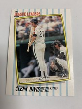1987 Fleer League Leaders Glenn Davis Houston Astros 