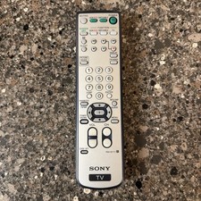Sony RM-917Y TV Remote Control, Silver/Dark Met Blue OEM for KLV15SR1, KLV17HR1