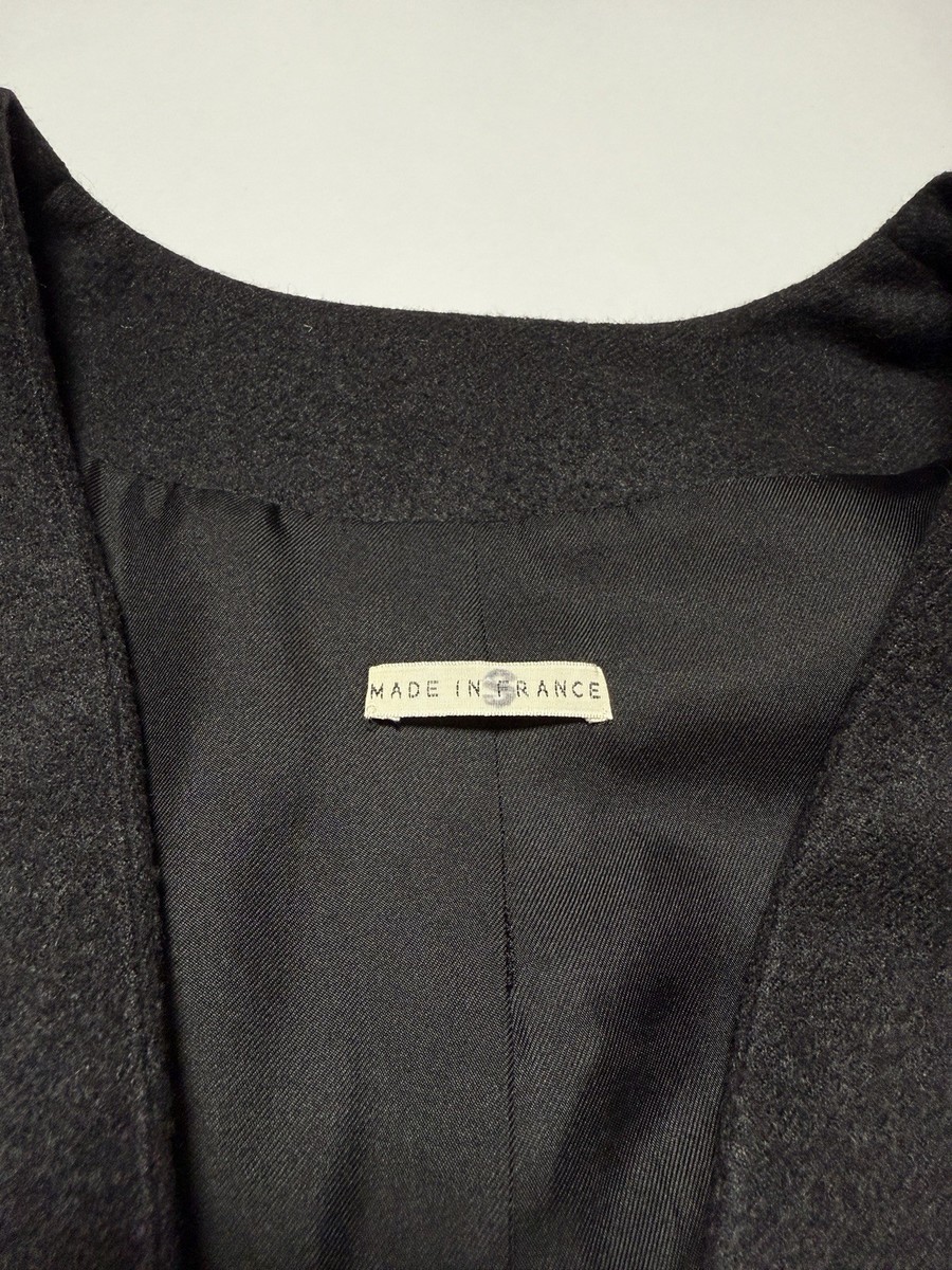 Hermes Martin Margiela Fall 1998 Grey Cashmere Vareuse Suit Jacket