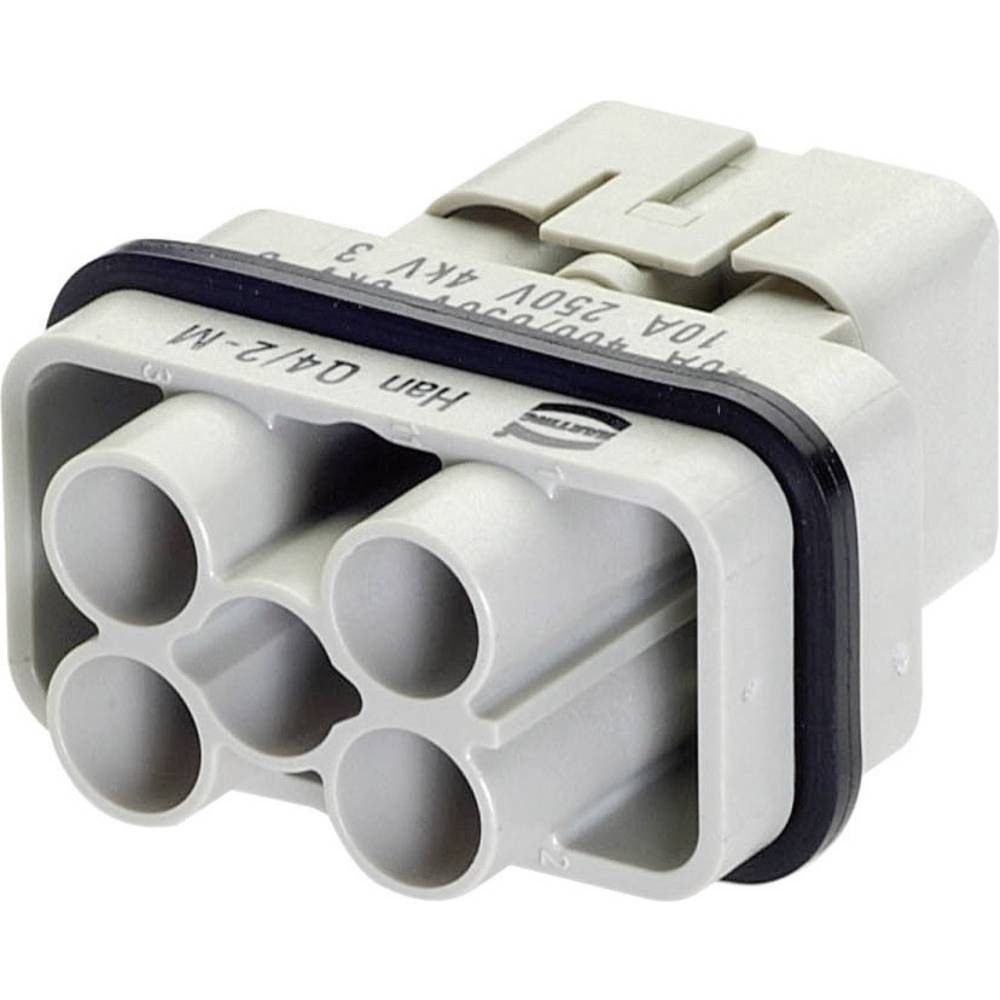 Insert mâle Han Q 4/2 HARTING 09120063041 pour connecteur à sertir industrial