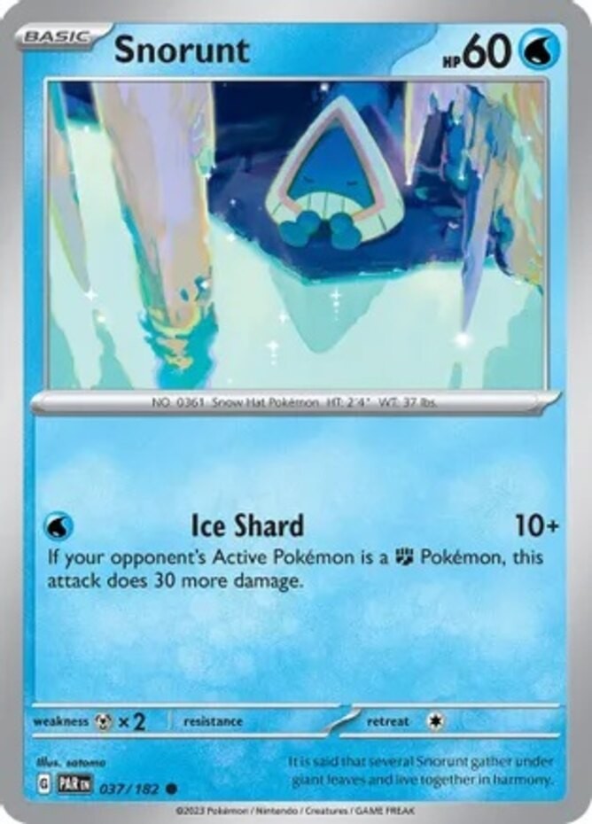 Snorunt - 037/182 - Common - Reverse Holo - Near Mint