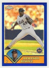 2003 Topps Chrome Blue Refractor #285 Armando Benitez New York Mets ###/699