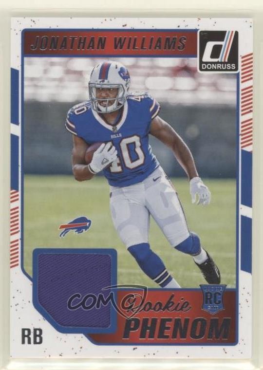 2016 Donruss Rookie Phenom Jersey Relics Jonathan Williams #5 RC 04uj