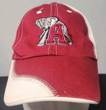 Alabama Crimson Tide Youth Cap Fan Favorite Red White Elephant Logo Strapback