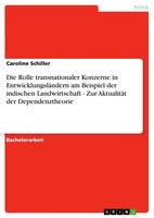 Die Rolle Transnationaler Konzerne In EntwicklungsläNdern Am Beispiel Der Indisc
