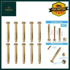 Heavy Duty Expansion Bolts M8 x 80mm Concrete Masonry Anchors 10 Pcs