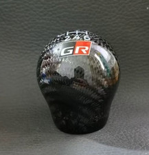 Genuine Jdm Rear Carbon Fibre Round Shape 6 Speed Gear Shift Knob