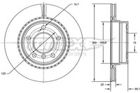 2X Tomex Brakes Bremsscheibe TX 72-72 FüR BMW