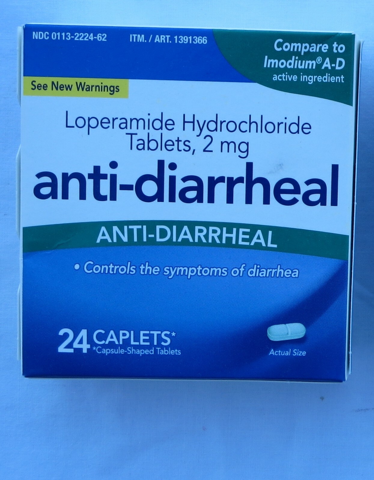 Kirkland AntiDiarrheal HCI 2mg 24 Caplets Exp AUGUST 2024 eBay