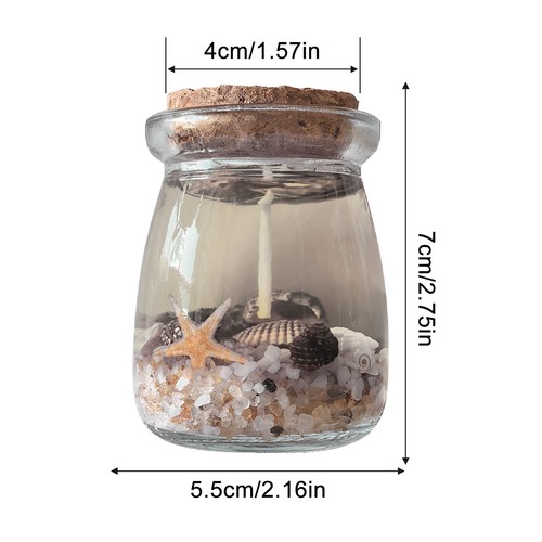 Handmade Ocean Shell Gel Candle Ocean Theme Scented Candle Relieve Stress - Picture 7 of 13