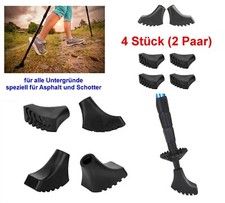 4 St&uuml;ck Walking Asphaltpads Gummipuffer Ersatzf&uuml;&szlig;e f&uuml;r Trekking St&ouml;cke Asphalt