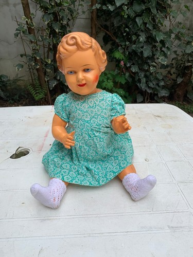 ALTE CELLULO PUPPE MADE IN POLAND MIT DREIECK