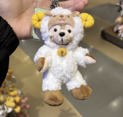 Disney Zodiac Duffy Sheep plush Goat Costume keychain shanghai
