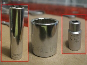 Made in USA S-K S-K Wayne SK Chrome Used 1//2/" Drive Socket 12pt 6pt You Choose