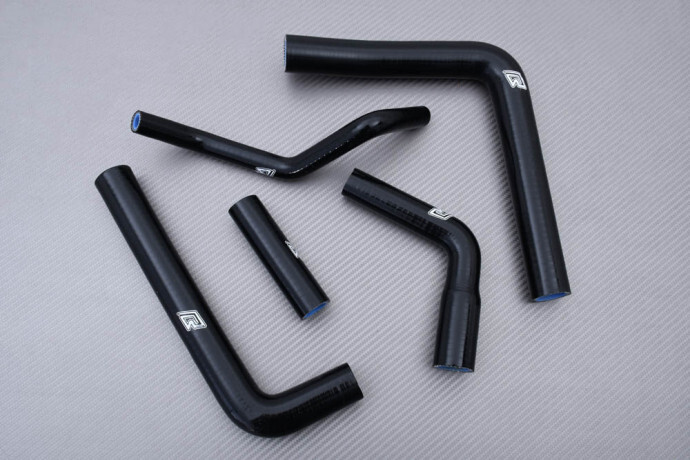 Kit manchons radiateur eau noir Yamaha YZF R6 RJ03 années 2001 et 2002