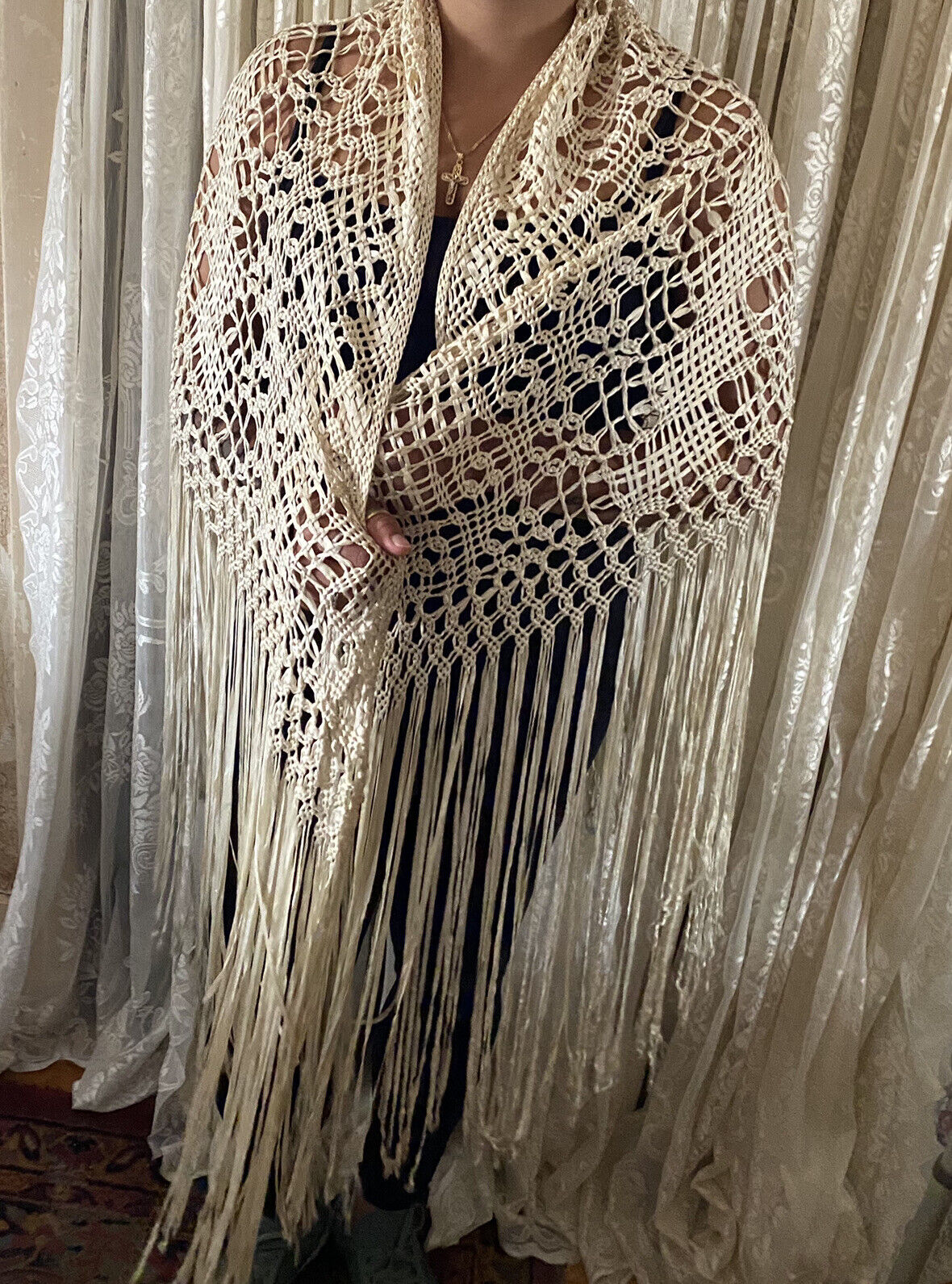 Colombian Macrame Wrap/Shawl - Accessories